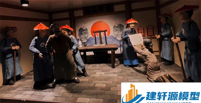 平房陈规除恶绅微缩场景